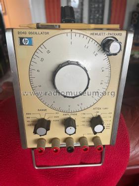 Oscillator 204D; Hewlett-Packard, HP; (ID = 3026978) Equipment