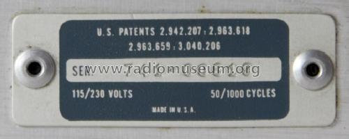 Oscilloscope 132A; Hewlett-Packard, HP; (ID = 1319587) Ausrüstung