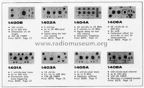 Oscilloscope 141A; Hewlett-Packard, HP; (ID = 440635) Equipment