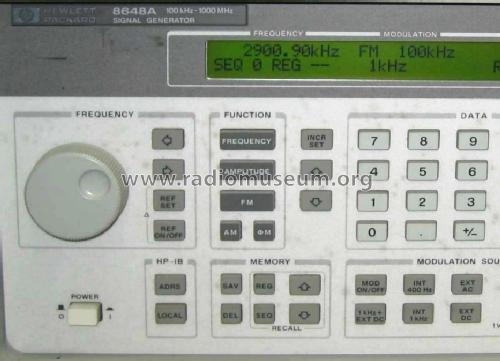 Signal Generator 8648A; Hewlett-Packard, HP; (ID = 1509944) Equipment