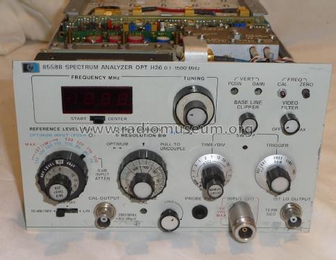 Spectrum Analyzer HP8558B; Hewlett-Packard, HP; (ID = 1481753) Equipment