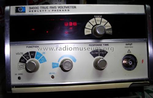 True RMS Voltmeter 3403c; Hewlett-Packard, HP; (ID = 294130) Equipment