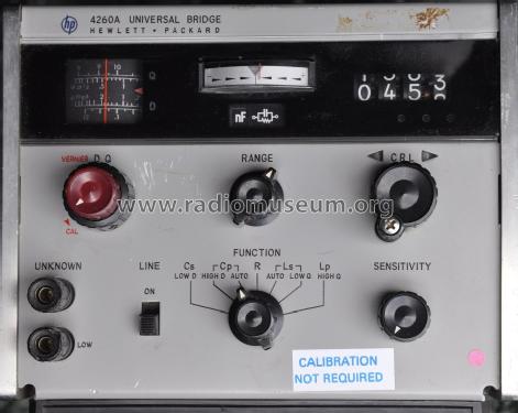 Universal Bridge 4260A; Hewlett-Packard, HP; (ID = 1635015) Ausrüstung