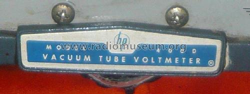 Vacuum Tube Voltmeter 400D 6625-643-1670; Hewlett-Packard, HP; (ID = 1902089) Ausrüstung