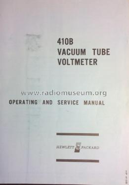 VTVM Vacuum Tube Voltmeter 410B; Hewlett-Packard, HP; (ID = 2220277) Ausrüstung