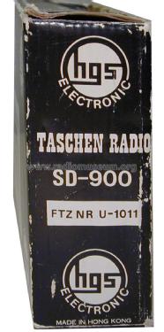 Taschen-Radio UKW/MW SD-900; HGS Photo + (ID = 1337160) Radio