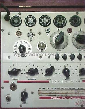 Tube Tester 600A Ch= 782W, 830W; Hickok Electrical (ID = 273559) Equipment