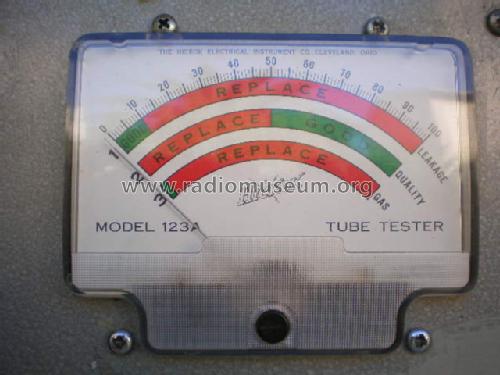 Cardmatic Tube Test Set 123A; Hickok Electrical (ID = 663371) Ausrüstung