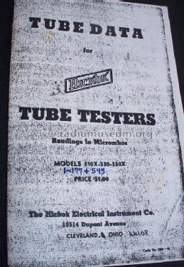 Dynamic Mutual Conductance Multi Tester 550X; Hickok Electrical (ID = 1094401) Ausrüstung