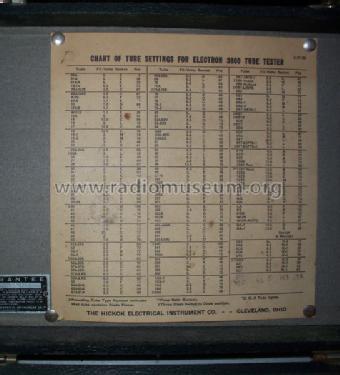 Electron Tube Tester 3800; Hickok Electrical (ID = 1125450) Equipment