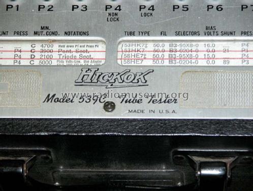 Tube Tester 539C; Hickok Electrical (ID = 322742) Equipment