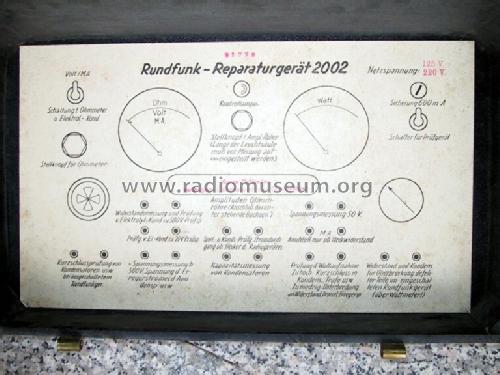 Rundfunk-Reparaturgerät 2002; Hielscher- (ID = 75429) Equipment