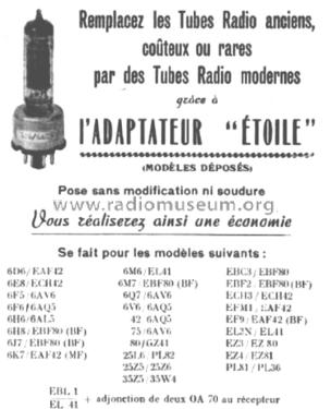 Röhrenadapter, Tube Adapter, Adaptateur Lampes Zwischenfassung; Hilfsmaterial - (ID = 1692249) Radio part