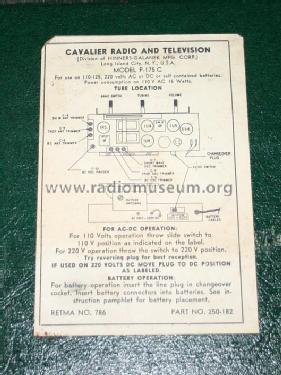 Cavalier P-175 C; Hinners-Galanek (ID = 2057787) Radio