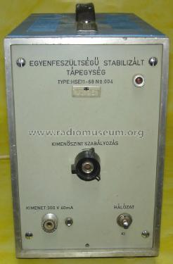DC Stabilized Power Supply HSE 11-68; Hiradástechnika (ID = 1509903) Aliment.