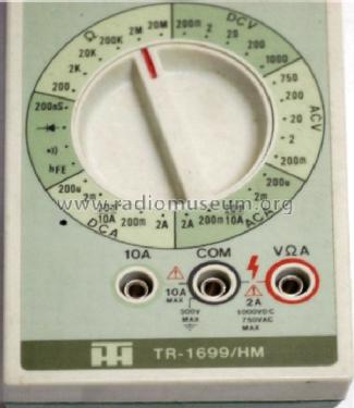 Digital Multimeter TR-1699/HM; Hiradástechnika (ID = 1473962) Equipment