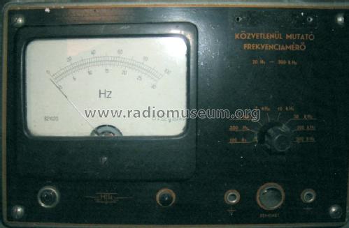 Közvetlen mutató frekvenciamérő / Frequency Meter HFK 12-58; Hiradástechnika (ID = 1594027) Equipment