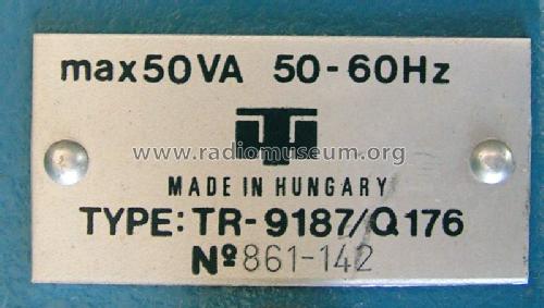 Power Supply TR-9187 / Q176; Hiradástechnika (ID = 1045197) Power-S