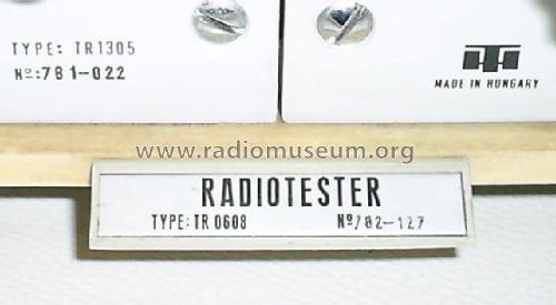 Radiotester TR-0608; Hiradástechnika (ID = 1851928) Equipment