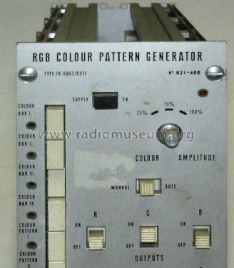 RGB Color Pattern Generator TR-0862 / Q071; Hiradástechnika (ID = 1013231) Equipment