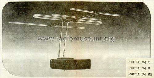 Televiziós szobaantenna / TV Roomantenna - IV-V. sáv/Band TESZA 04KE; Hiradótechnikai (ID = 2718438) Antenny