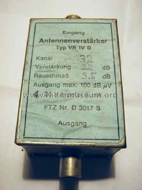 Antennenverstärker VR IV D; Hirschmann GmbH & Co (ID = 1126957) Ampl. HF