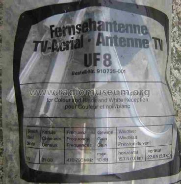 Fernseh-Antenne UF8; Hirschmann GmbH & Co (ID = 688997) Antenny