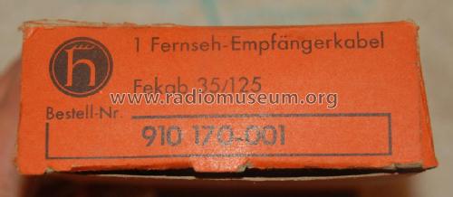 Fernseh-Empfängerkabel Fekab 35/125 - Bestell-Nr. 910 170-001; Hirschmann GmbH & Co (ID = 1813431) Divers