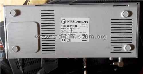 Kombi-Receiver T + S CSTR 200 Digital - Bestell Nr. 981 001 123; Hirschmann GmbH & Co (ID = 1735913) DIG/SAT