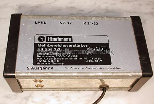 Mehrbereichsverstärker Hit Sns 326; Hirschmann GmbH & Co (ID = 1371564) RF-Ampl.