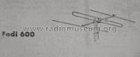 Rundfunkantenne Fadi 600; Hirschmann GmbH & Co (ID = 1035302) Antenna