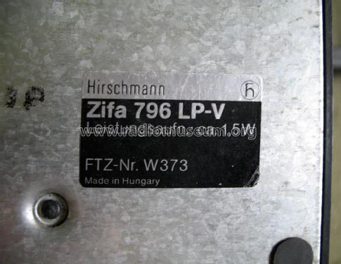 Zifa 796LP-V; Hirschmann GmbH & Co (ID = 1047470) Antenna