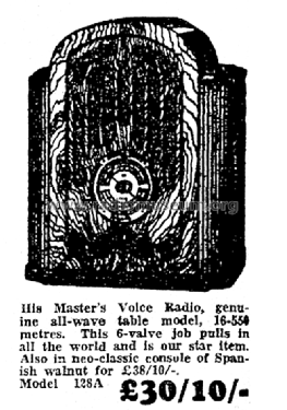 128A; His Master's Voice N (ID = 2931604) Radio