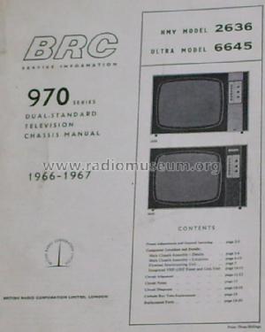 2636 Ch= 970; HMV Brand, His (ID = 1764656) Televisión