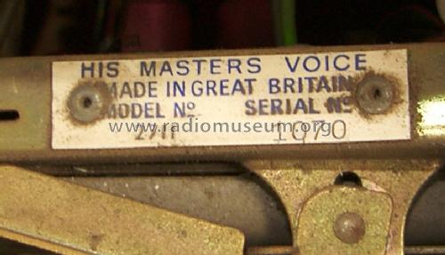 2711 BRC 3500; HMV Brand, His (ID = 1439606) Television