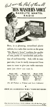 537B Ch= A536D/S; His Master's Voice (ID = 2875589) Radio