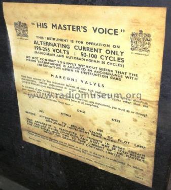 658; HMV Brand, His (ID = 2062341) Radio