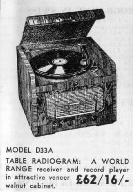 D33A; His Master's Voice (ID = 2070825) Radio