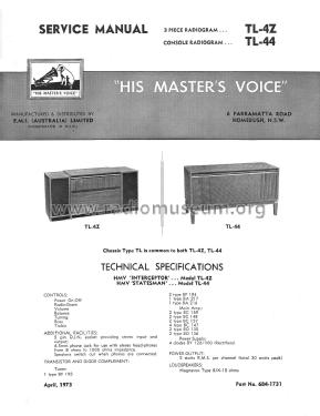 Interceptor TL-4Z ; His Master's Voice (ID = 2731207) Radio