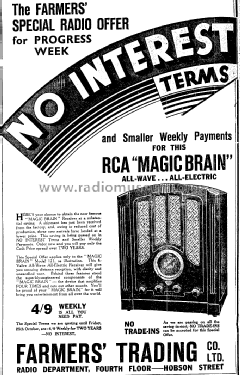 Magic Brain RCA 125 Radio His Master's Voice N.Z., Ltd., HMV; | Radiomuseum