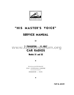 S2; His Master's Voice (ID = 2731210) Car Radio