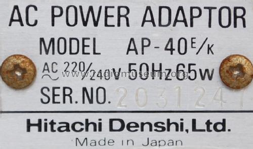 AC Power Adaptor AP-40 E/K; Hitachi Ltd.; Tokyo (ID = 1431134) Fuente-Al