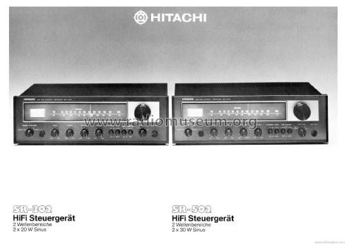 AM-FM Stereo Receiver SR-502; Hitachi Ltd.; Tokyo (ID = 1875934) Radio