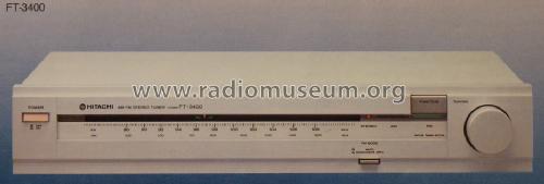AM FM Stereo Tuner FT-3400; Hitachi Ltd.; Tokyo (ID = 1716285) Radio