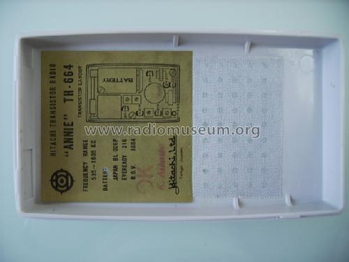 Annie Transistor 6 TH-664; Hitachi Ltd.; Tokyo (ID = 784449) Radio