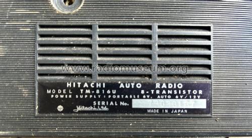 Auto-Radio TM-816U; Hitachi Ltd.; Tokyo (ID = 3184110) Radio