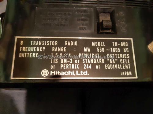 All Transistor Auto Tuning TH-800; Hitachi Ltd.; Tokyo (ID = 2616631) Radio