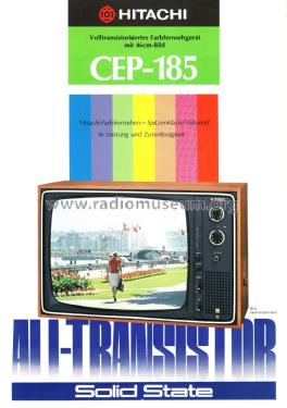Color Television CEP-185; Hitachi Ltd.; Tokyo (ID = 2819329) Television