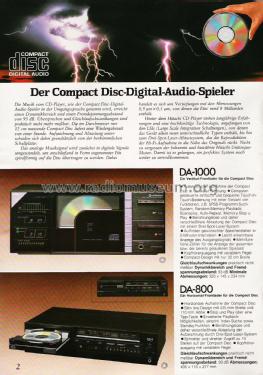 Compact Disc Player DA-1000; Hitachi Ltd.; Tokyo (ID = 1860766) Enrég.-R