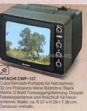 CWP-137; Hitachi Ltd.; Tokyo (ID = 1763548) Television